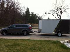 2012 Dodge Journey and enclosed trailer