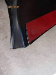 Rear Paint Guard cut - view from bottom