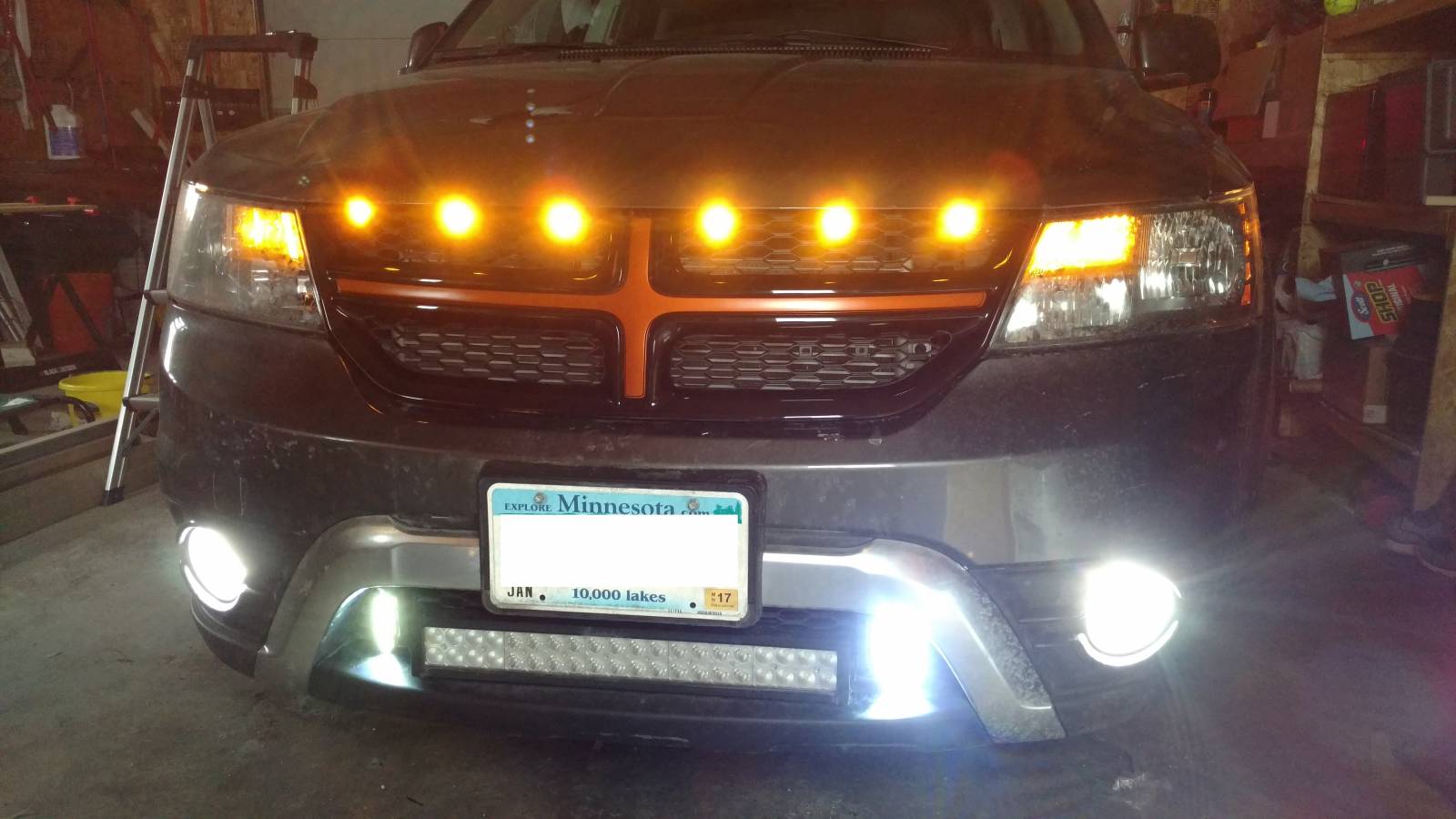 New DRL with marker and fog lights turned on - Dodge Journey Member ...