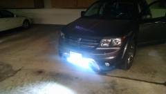 24" LED light bar lit