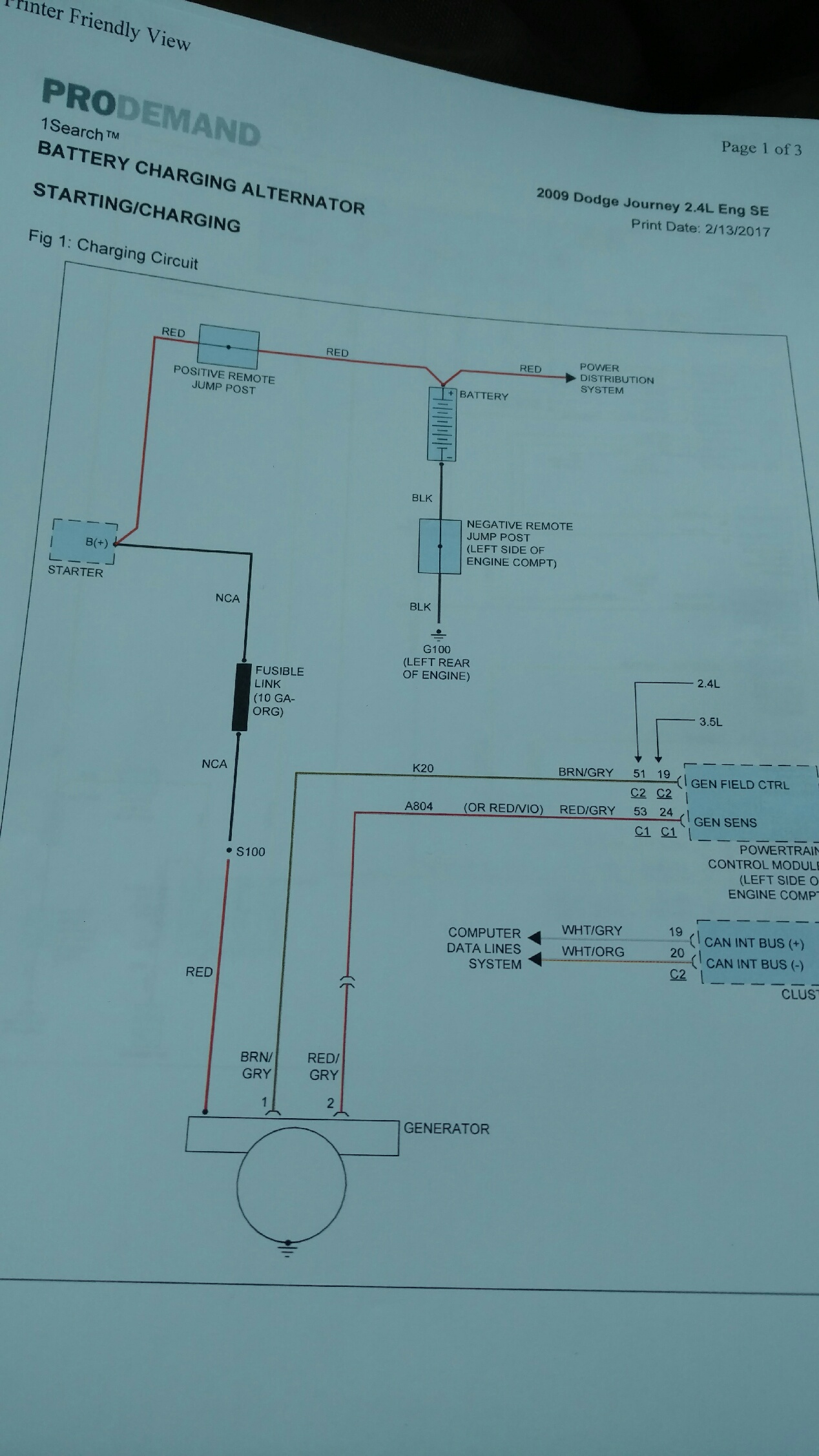 2009 Journey 2.4 ALTERNATOR OVERHEATING - Electrical, Battery