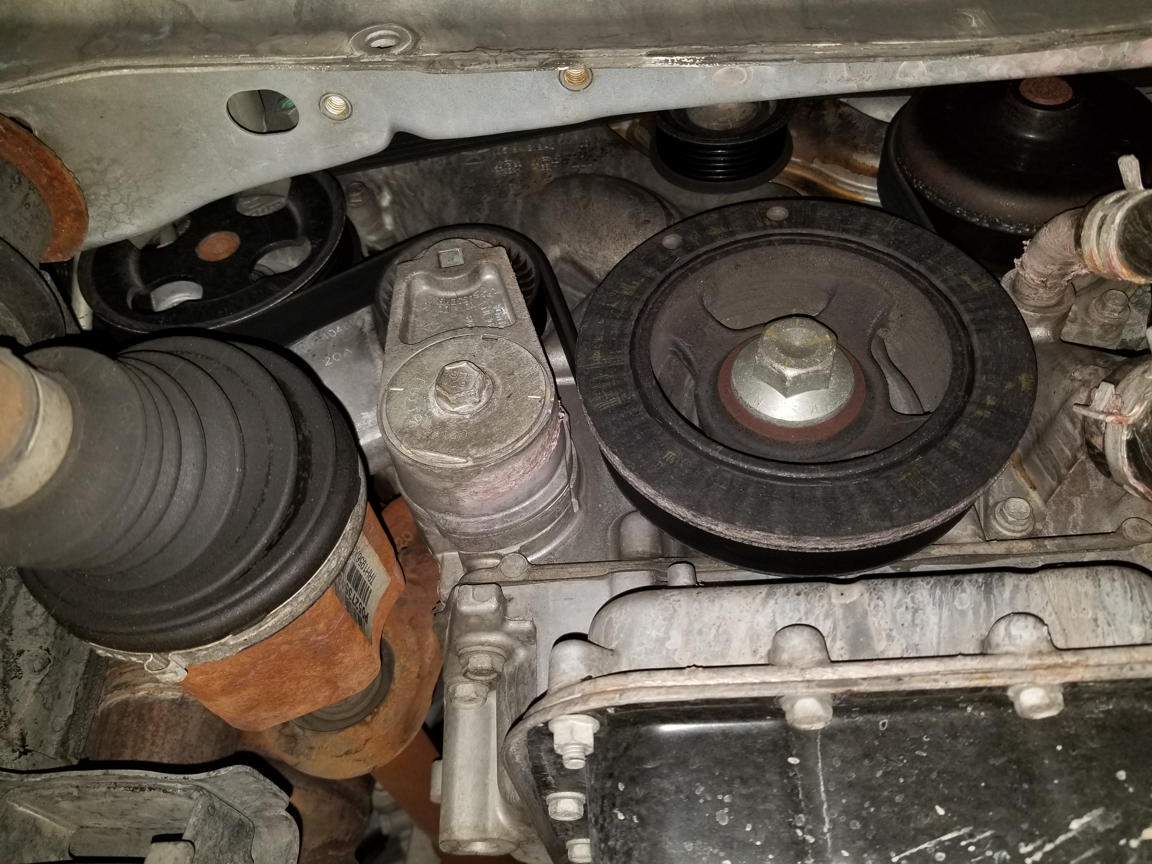 2012 dodge journey water pump location