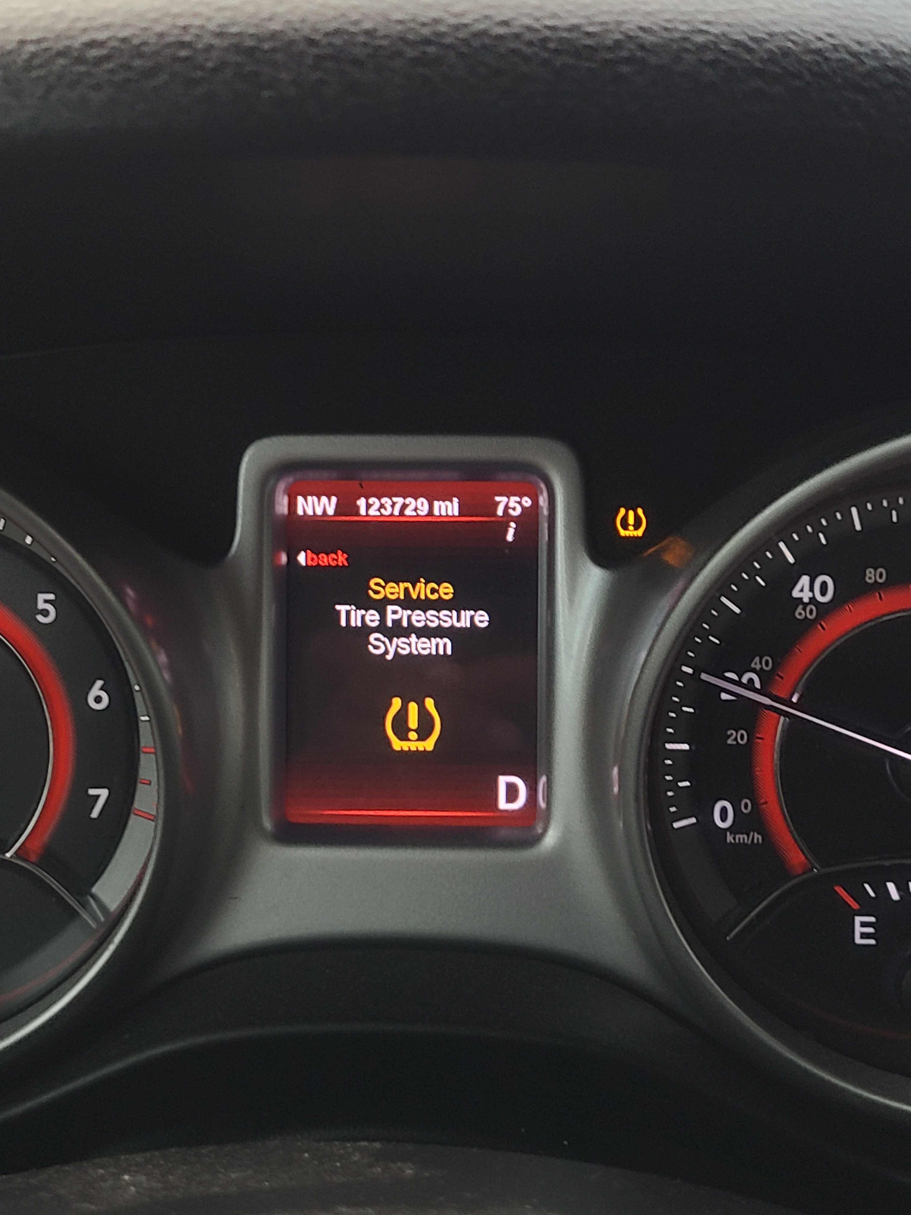 dodge journey service tire pressure system